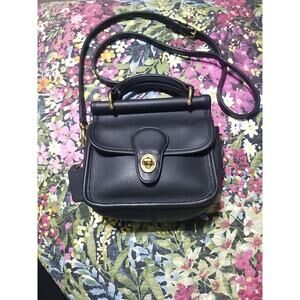 VINTAGE COACH Mini WINNIE Bag Leather RARE 9023 Black 100% Authentic USA Made
